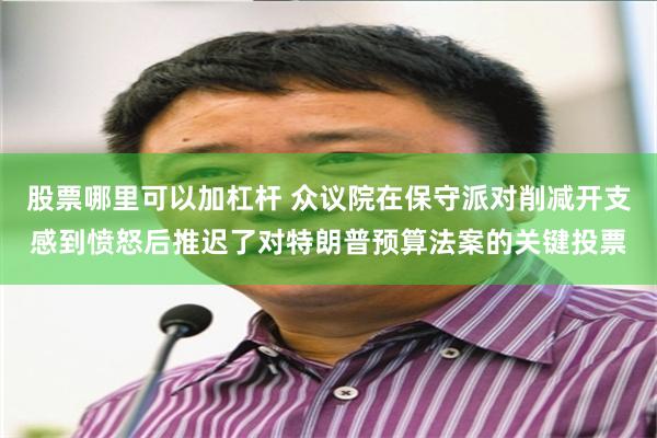 股票哪里可以加杠杆 众议院在保守派对削减开支感到愤怒后推迟了对特朗普预算法案的关键投票